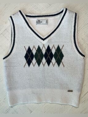 Hollister Argyle Sweater Vest